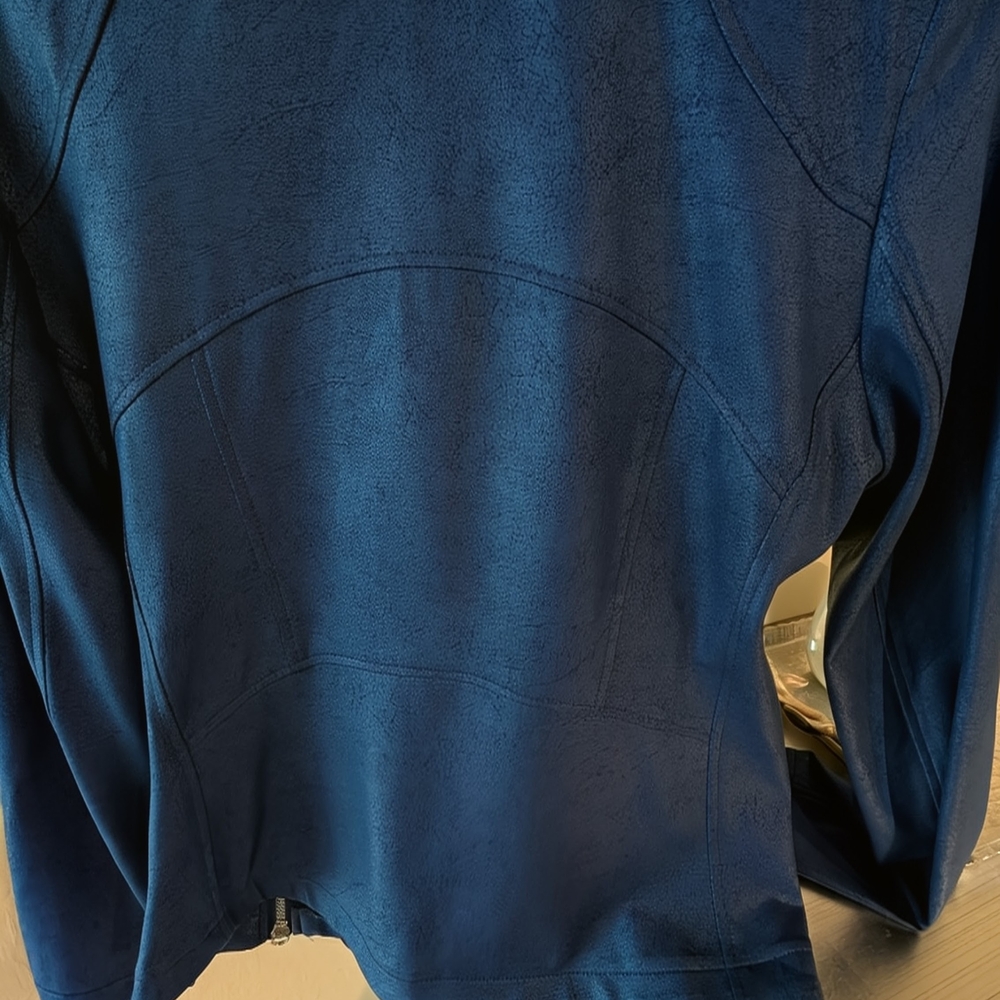 Clara SunWoo Blue Liquid Leather Jacket XS - Picture 4 of 7